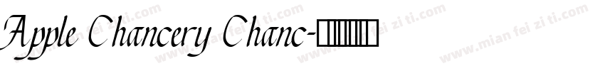 Apple Chancery Chanc字体转换